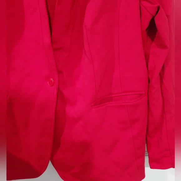 Lane Bryant "The Bryant Blazer" Red Ponte Blazer Jacket in Size 20 - Picture 9 of 15